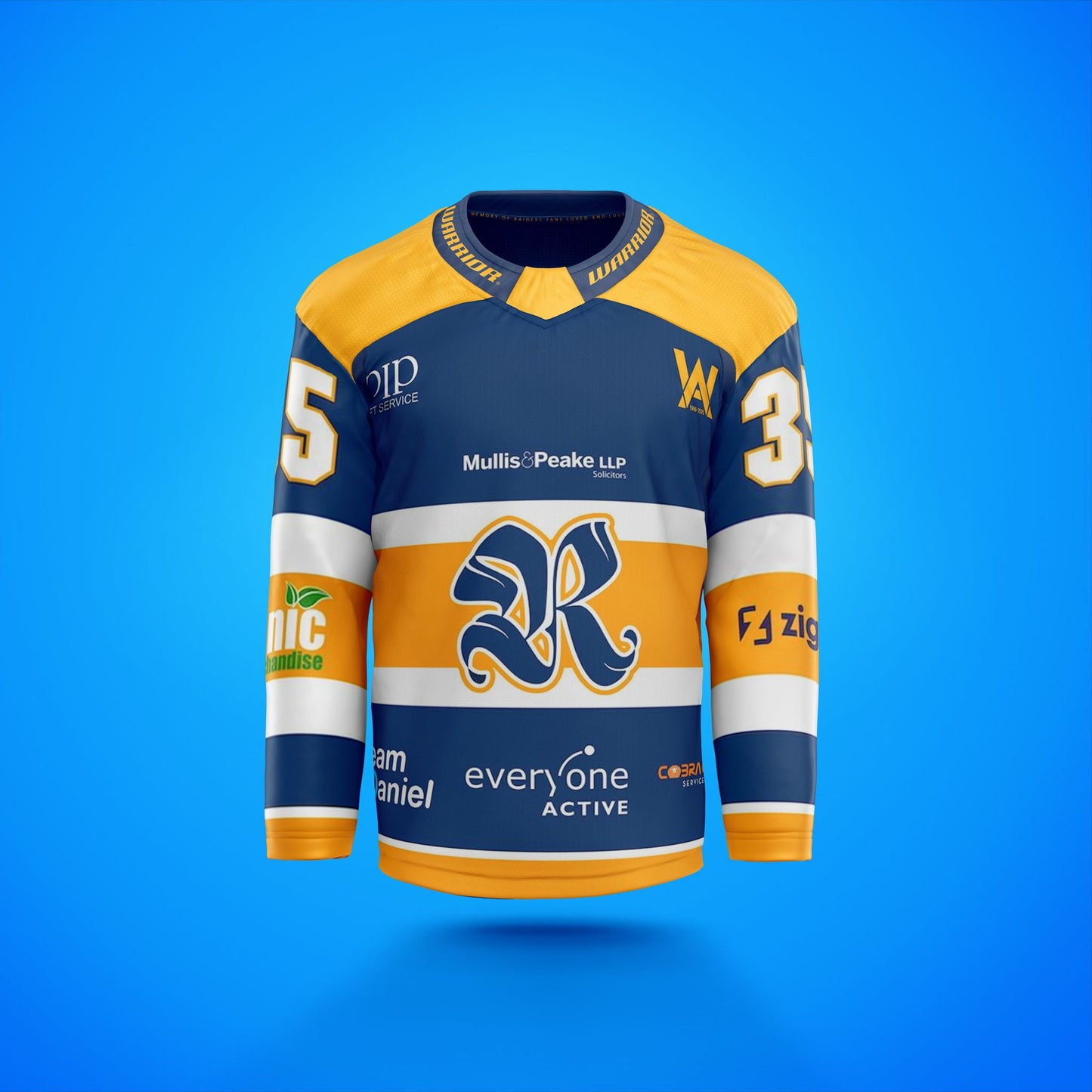 Romford Raiders Navy Blue Replica Ice Hockey 2025/26 Jersey - WARRIOR