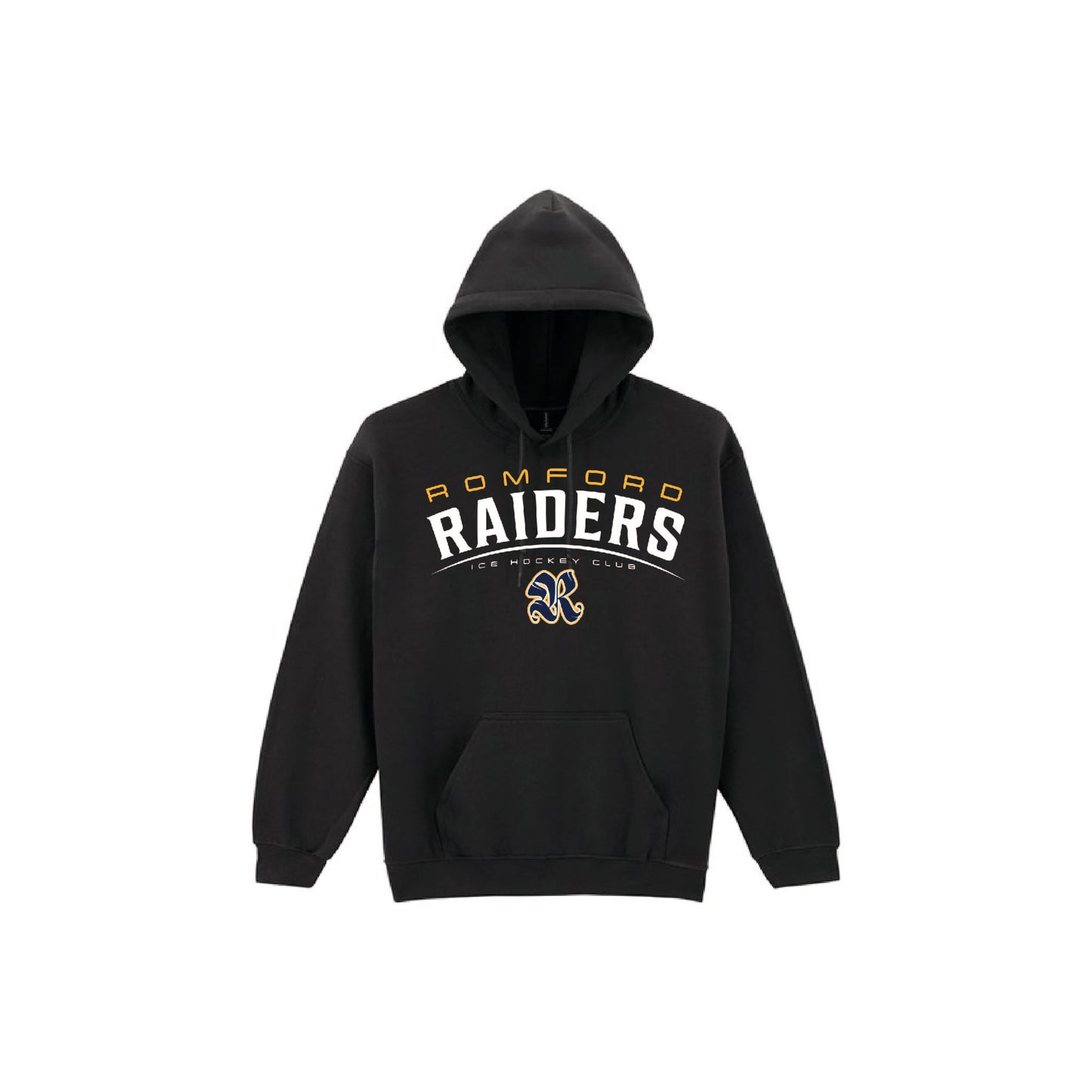 Romford Raiders Curve Logo Adult Hoodie - GD057 - HDT