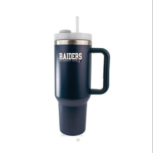 Romford Raiders Official Tumbler with Straw and Handle Mug - HDT