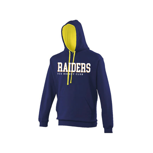 Raiders Adult Two Tone Raiders Ice Hockey Club Logo Hoodie - JH003 - HDT