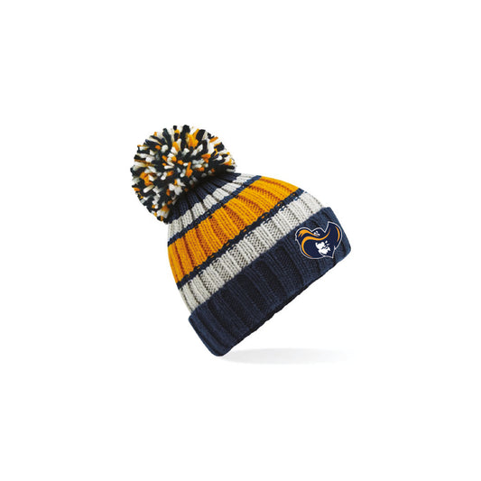 Romford Raiders Official Bobble Hat Gold and Blue - HDT